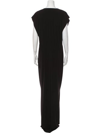 Norma Kamali V-Neck Long Dress