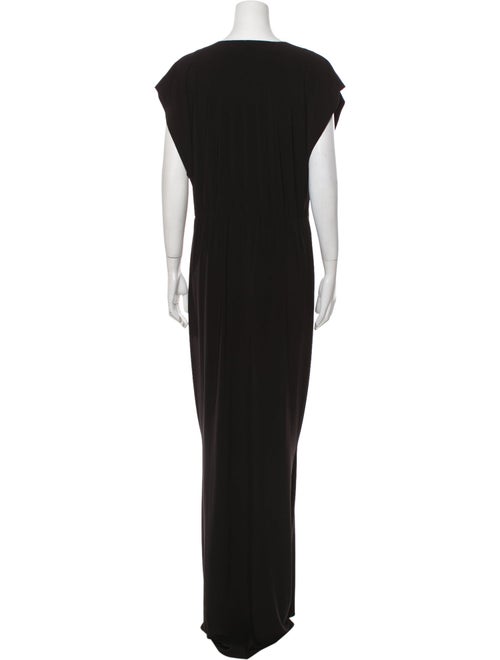 Norma Kamali V-Neck Long Dress
