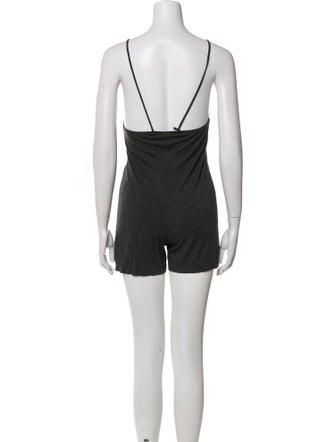 Norma Kamali V-Neck Romper