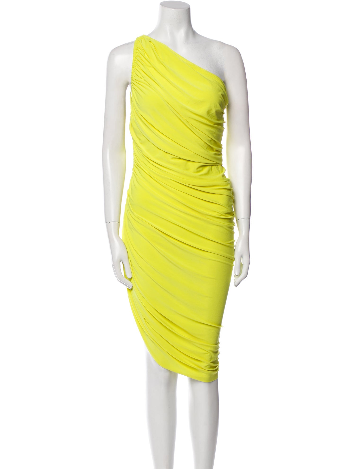 Norma Kamali One-Shoulder Midi Length Dress