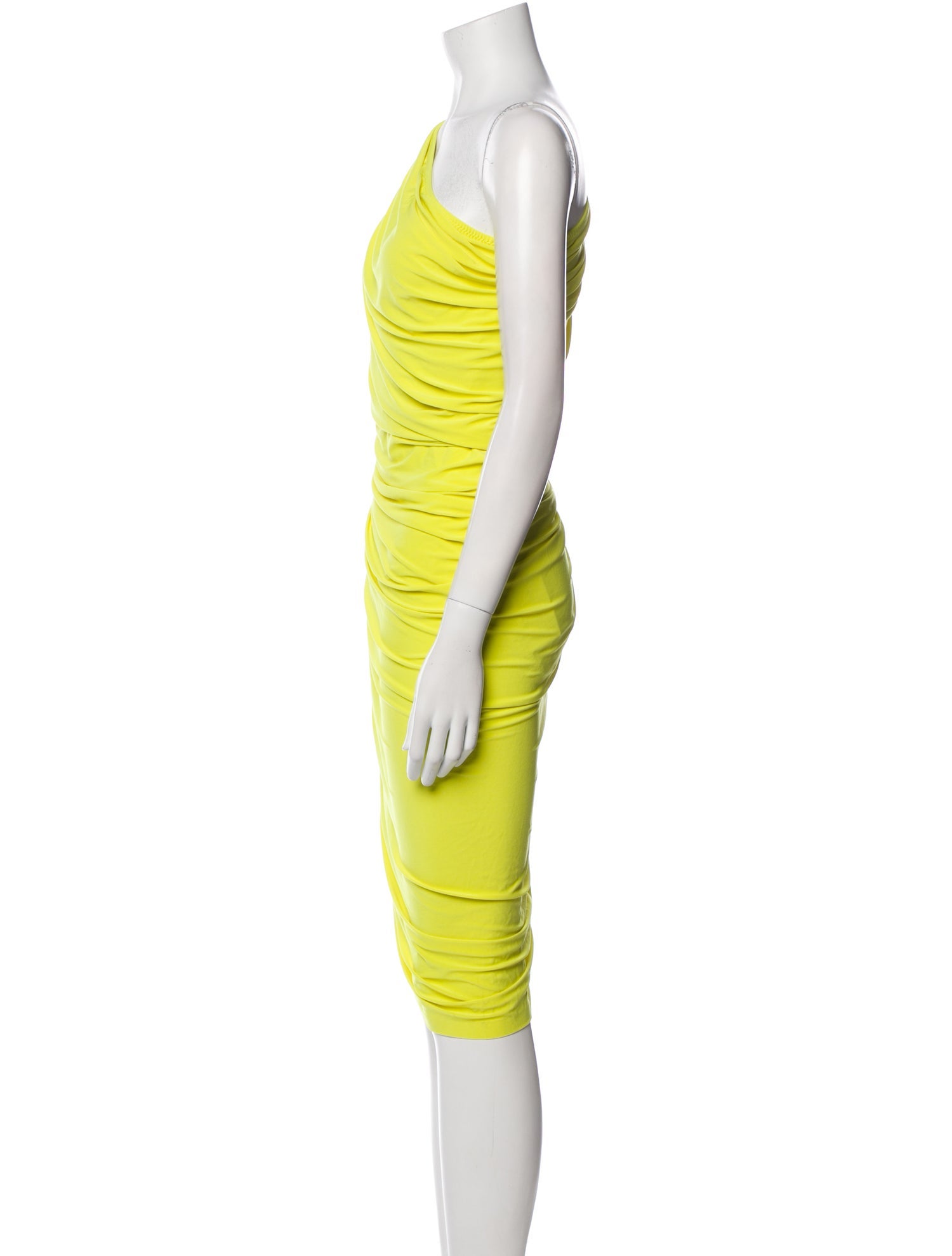 Norma Kamali One-Shoulder Midi Length Dress