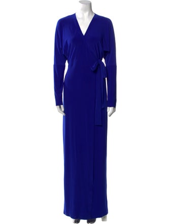 Norma Kamali V-Neck Long Dress