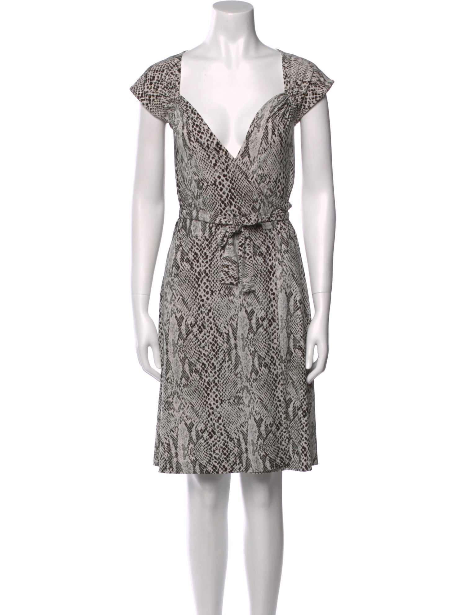 Norma Kamali Animal Print Mini Dress