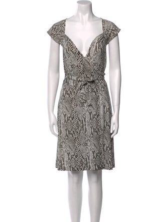 Norma Kamali Animal Print Mini Dress