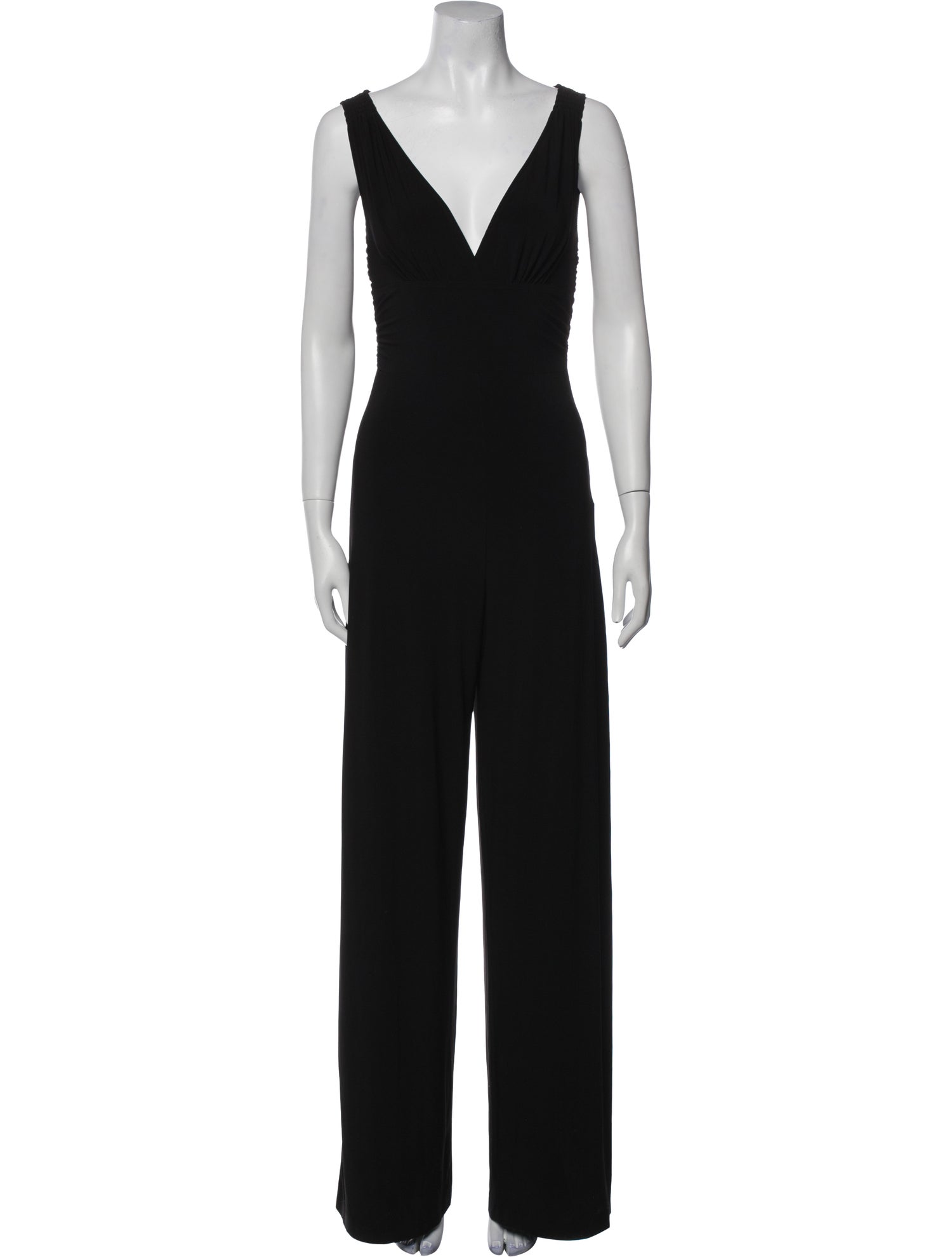 Norma Kamali Plunge Neckline Jumpsuit