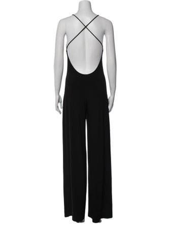 Norma Kamali V-Neck Jumpsuit