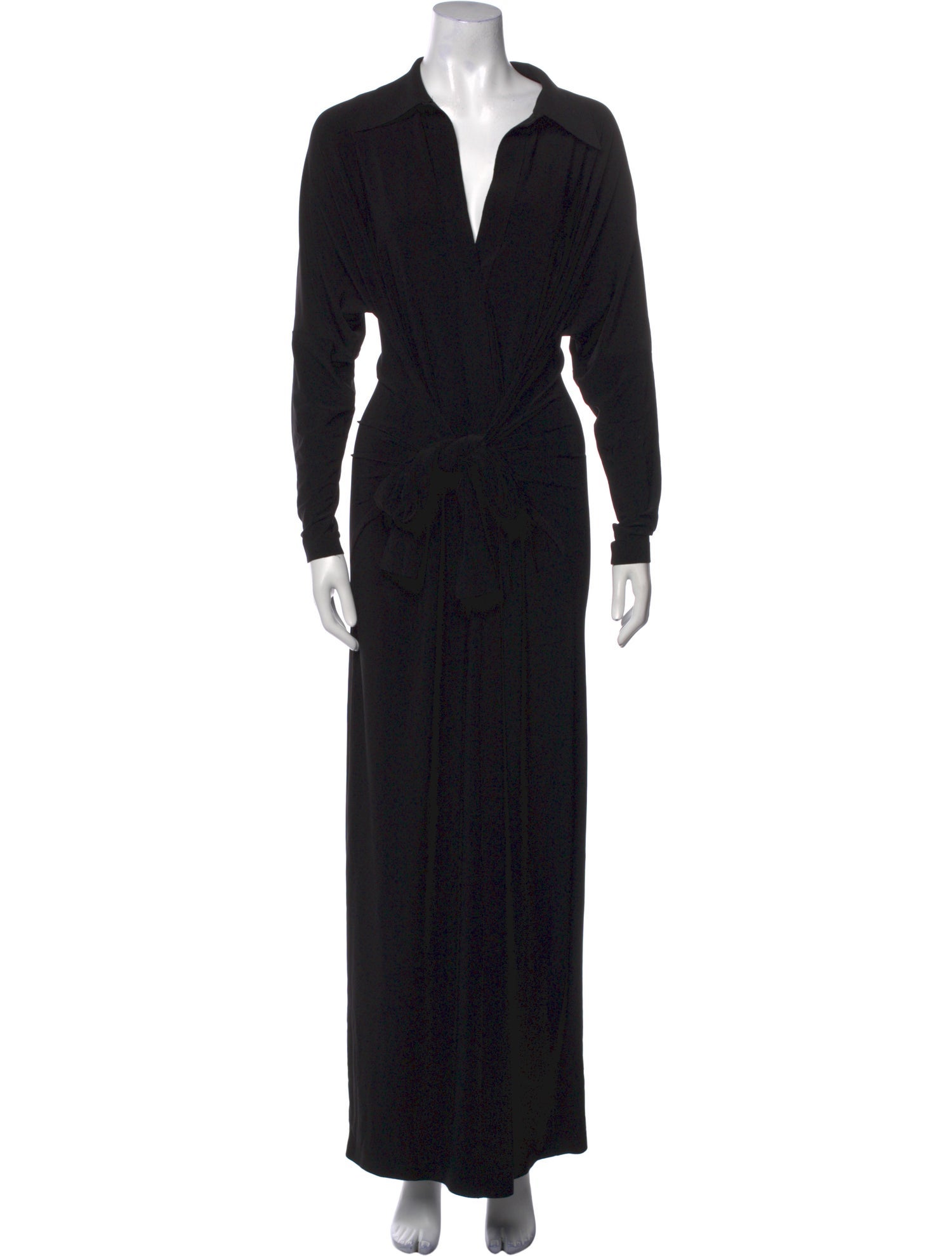 Norma Kamali V-Neck Long Dress