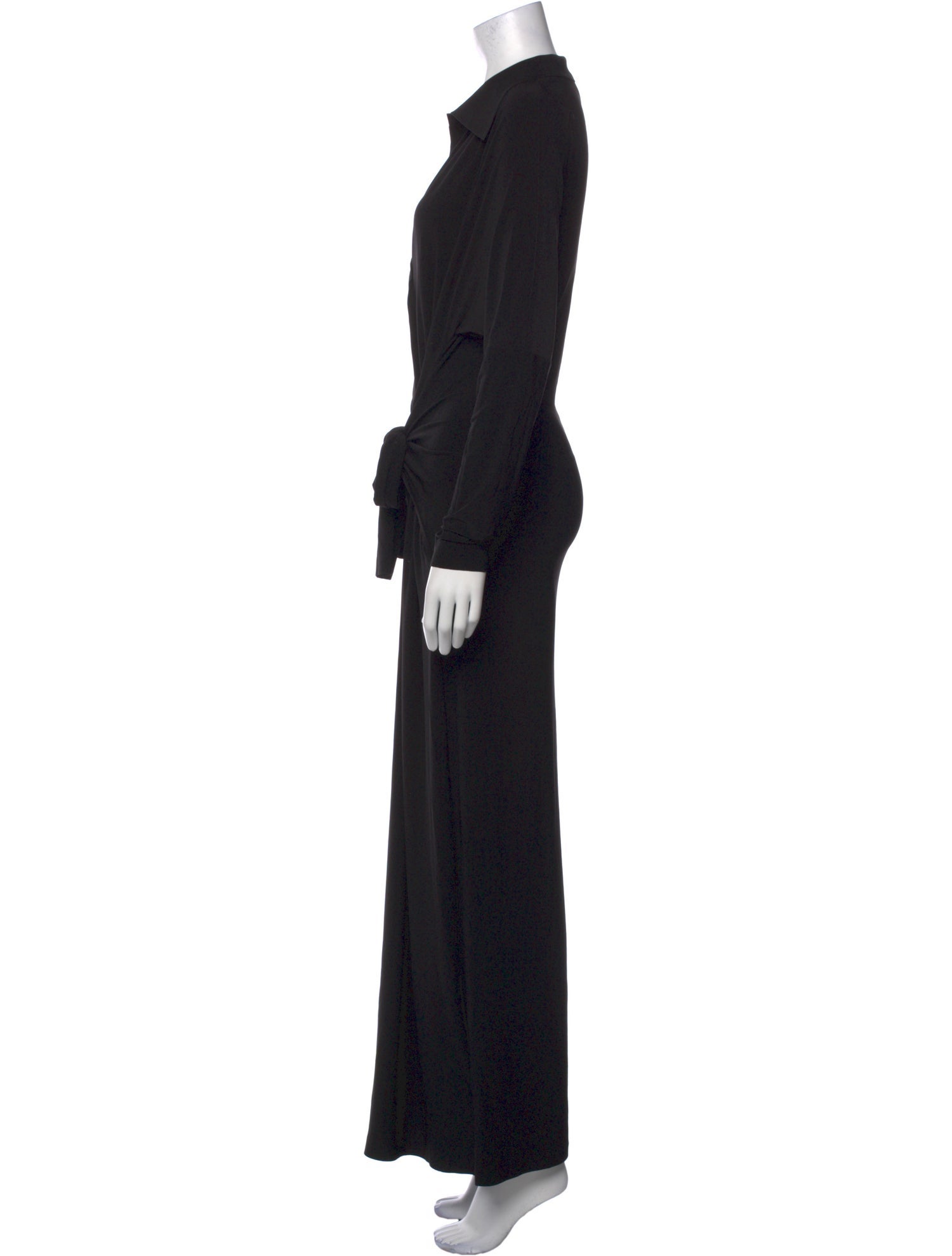 Norma Kamali V-Neck Long Dress