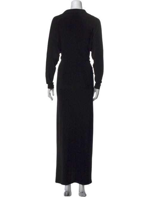 Norma Kamali V-Neck Long Dress