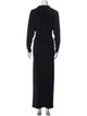 Norma Kamali V-Neck Long Dress