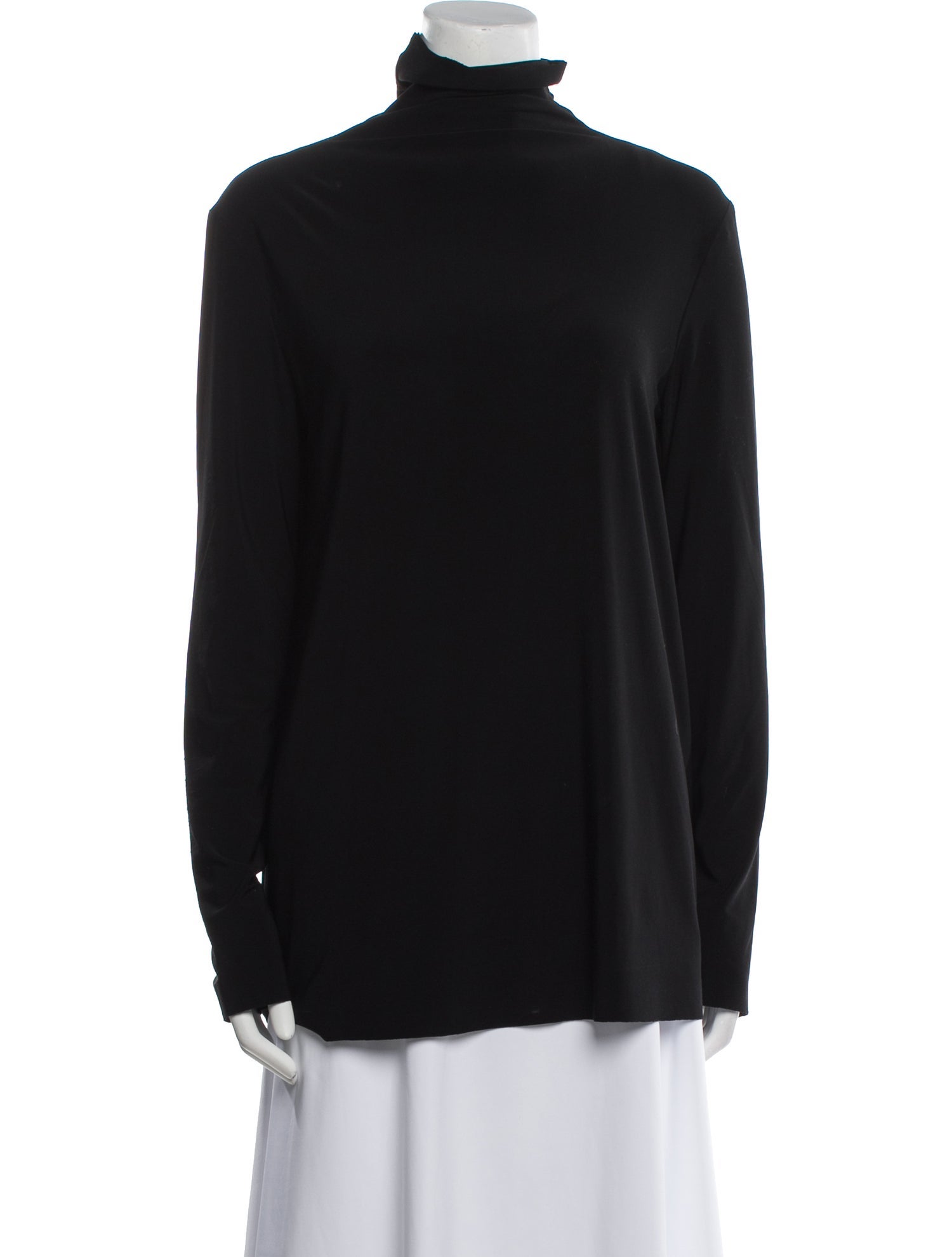 Norma Kamali Turtleneck Long Sleeve Sweatshirt