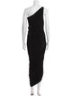 Norma Kamali One-Shoulder Midi Length Dress