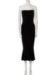 Norma Kamali Strapless Midi Length Dress
