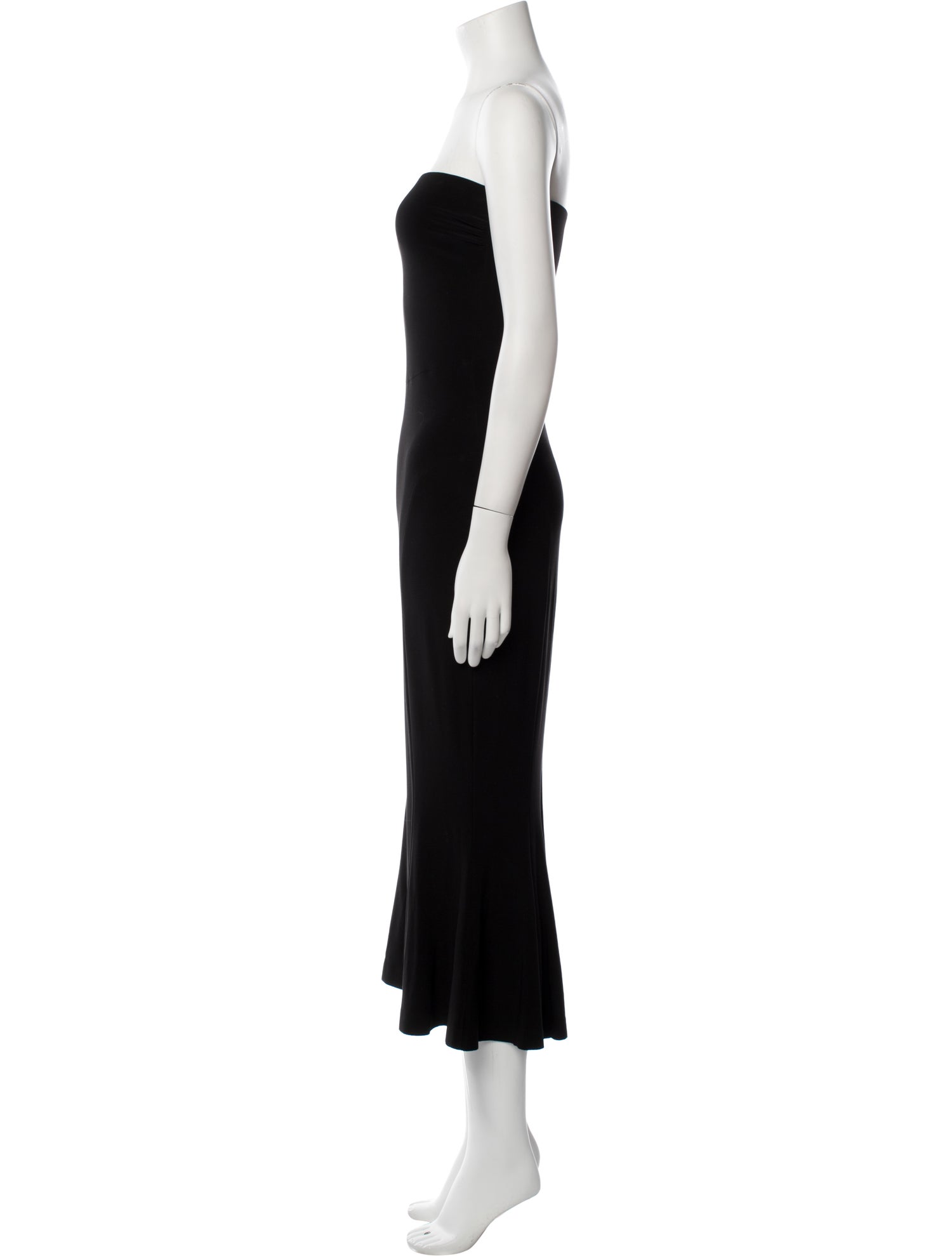 Norma Kamali Strapless Midi Length Dress