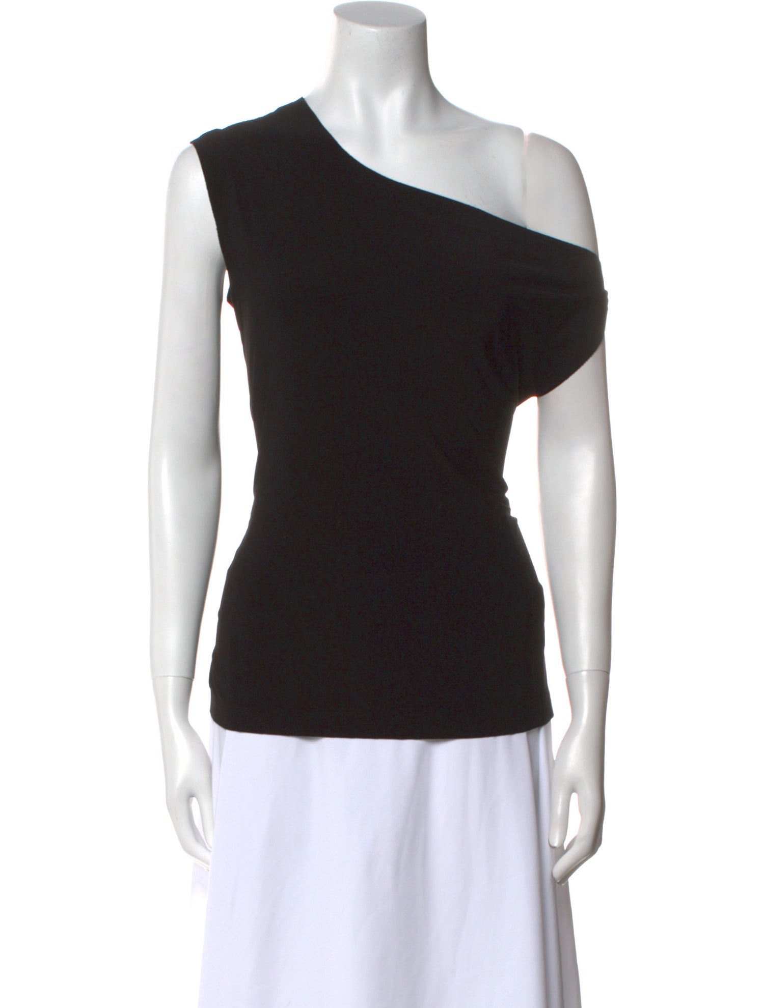 Norma Kamali One-Shoulder Sleeveless Top