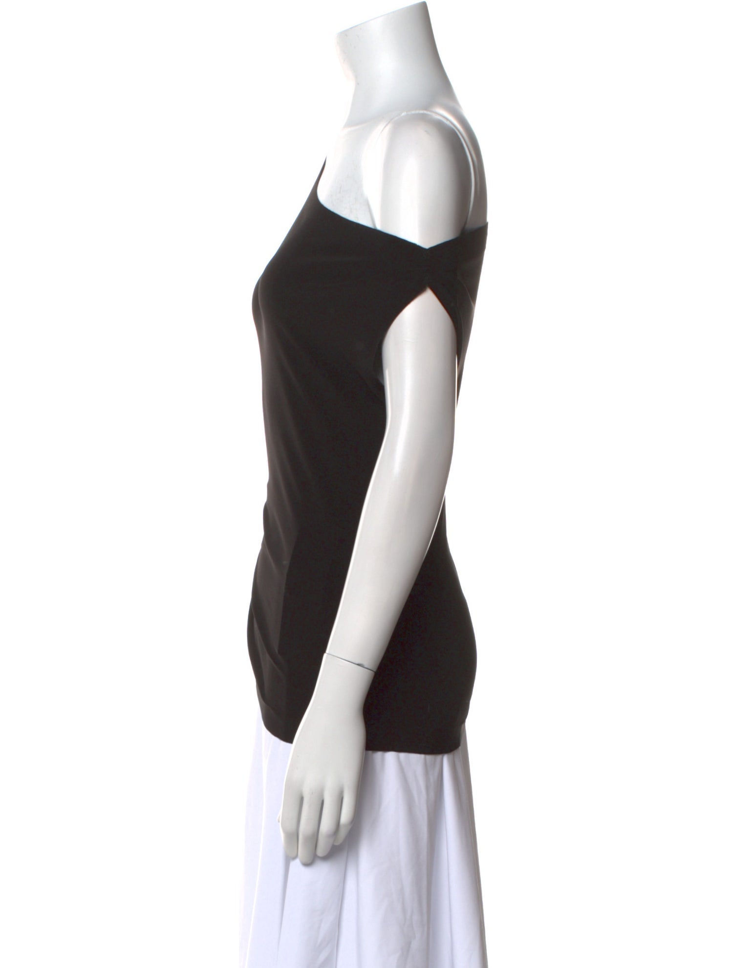 Norma Kamali One-Shoulder Sleeveless Top