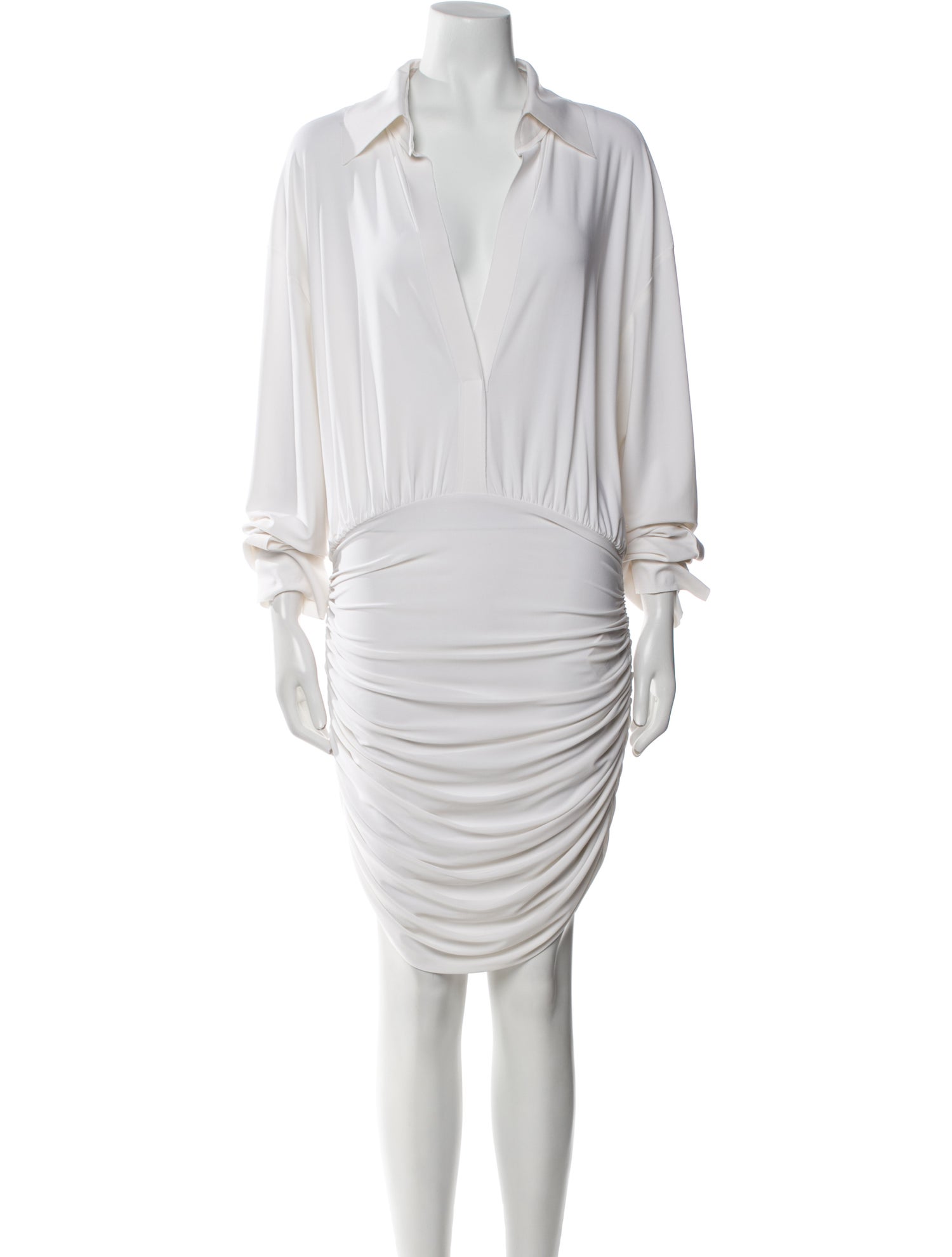 Norma Kamali V-Neck Mini Dress