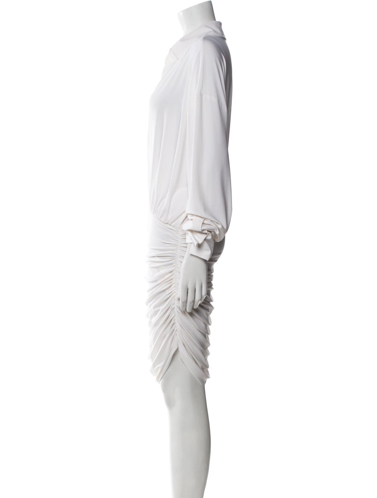 Norma Kamali V-Neck Mini Dress