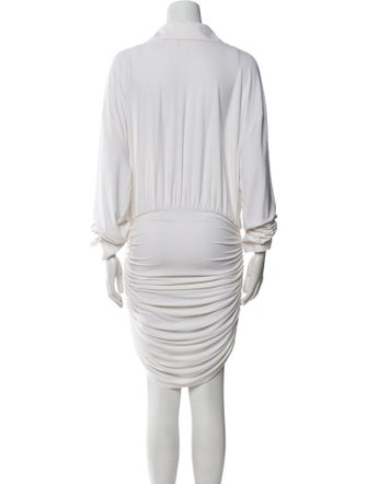 Norma Kamali V-Neck Mini Dress