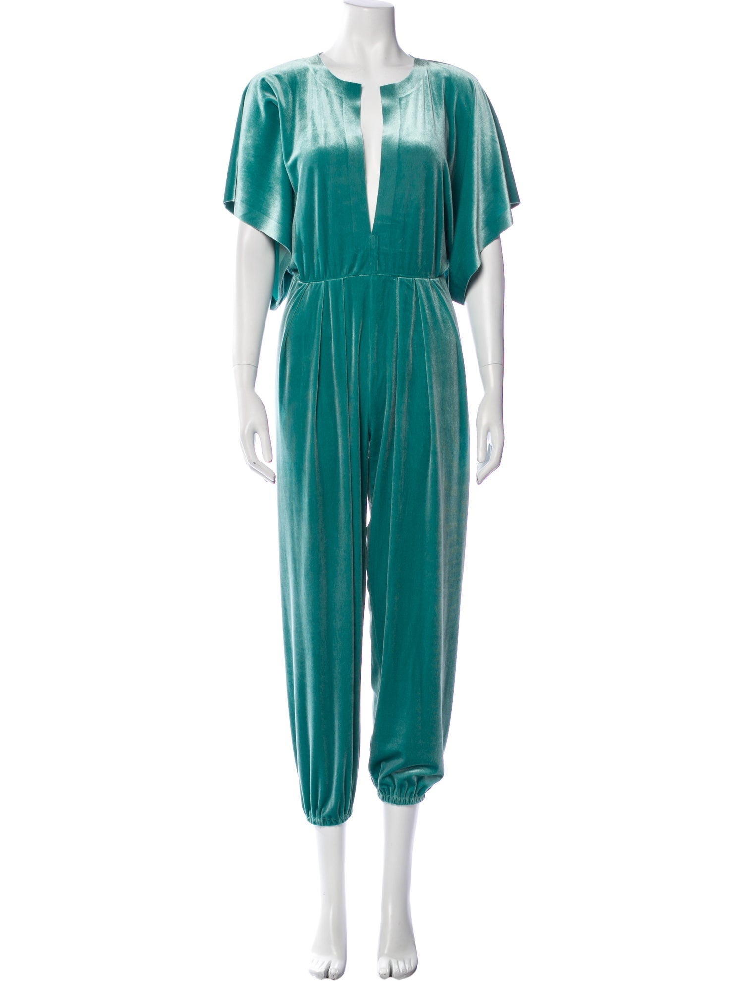 Norma Kamali Plunge Neckline Jumpsuit