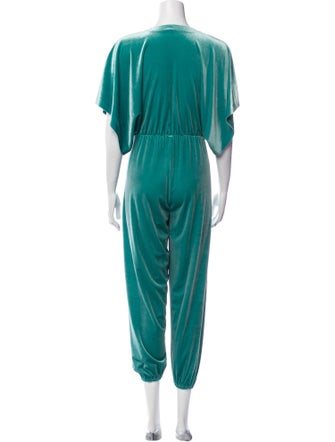 Norma Kamali Plunge Neckline Jumpsuit