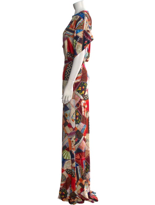 Norma Kamali Printed Long Dress