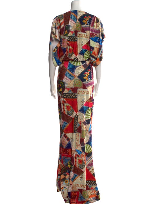 Norma Kamali Printed Long Dress