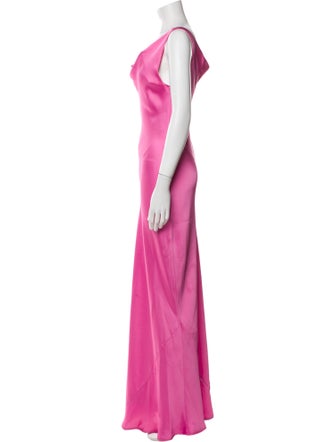 Norma Kamali Cowl Neck Long Dress