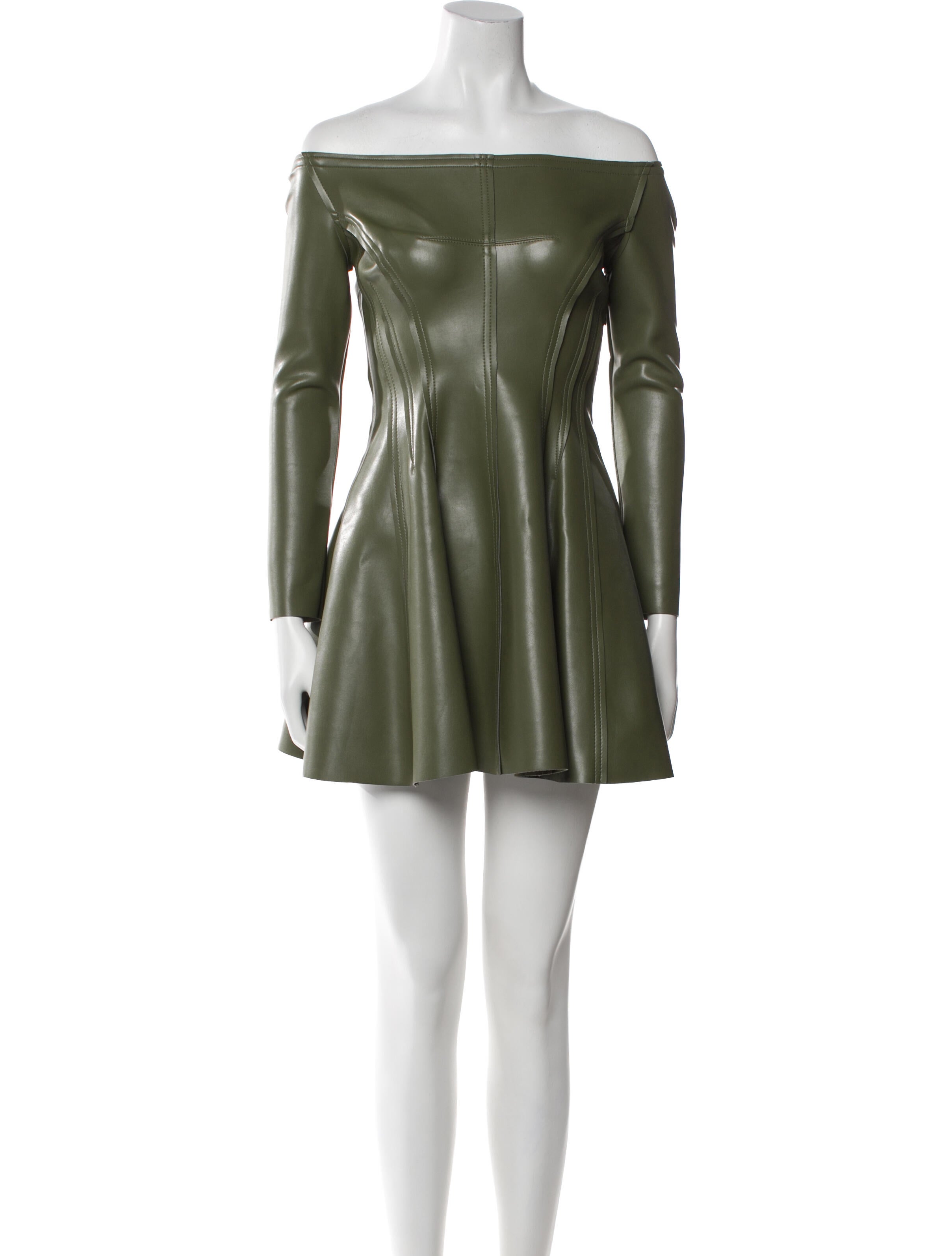 Norma Kamali Off-The-Shoulder Mini Dress