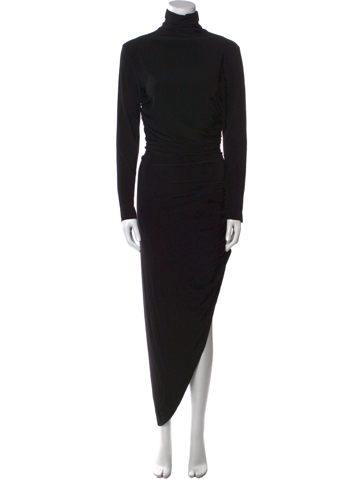 Norma Kamali Turtleneck Midi Length Dress