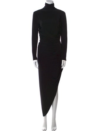 Norma Kamali Turtleneck Midi Length Dress