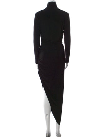 Norma Kamali Turtleneck Midi Length Dress
