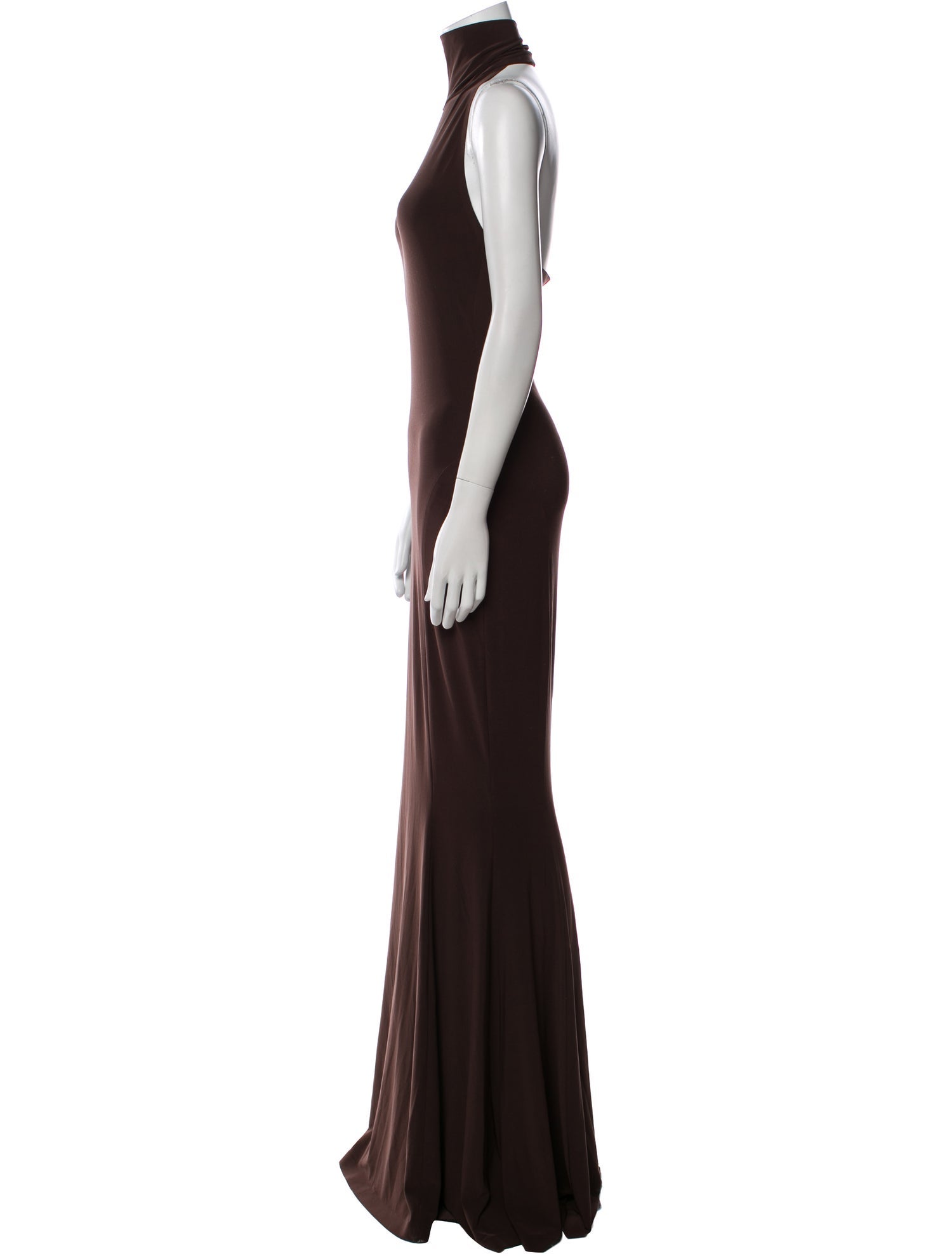 Norma Kamali Turtleneck Long Dress