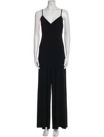 Norma Kamali V-Neck Jumpsuit