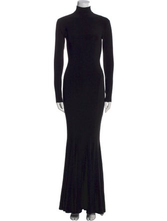 Norma Kamali Turtleneck Long Dress