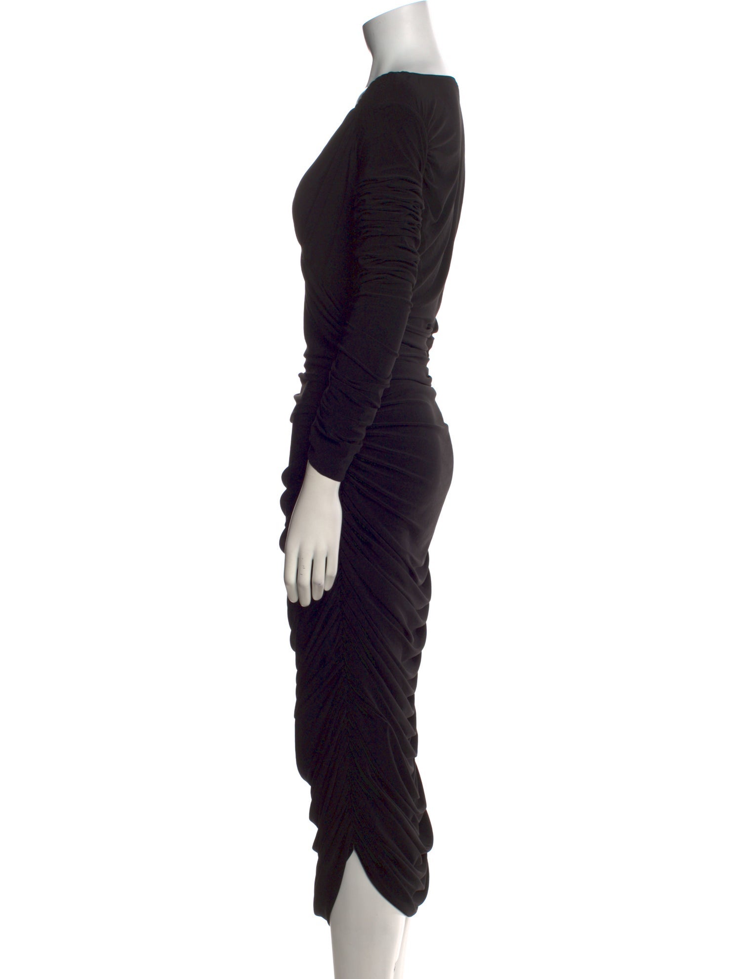 Norma Kamali Cowl Neck Midi Length Dress