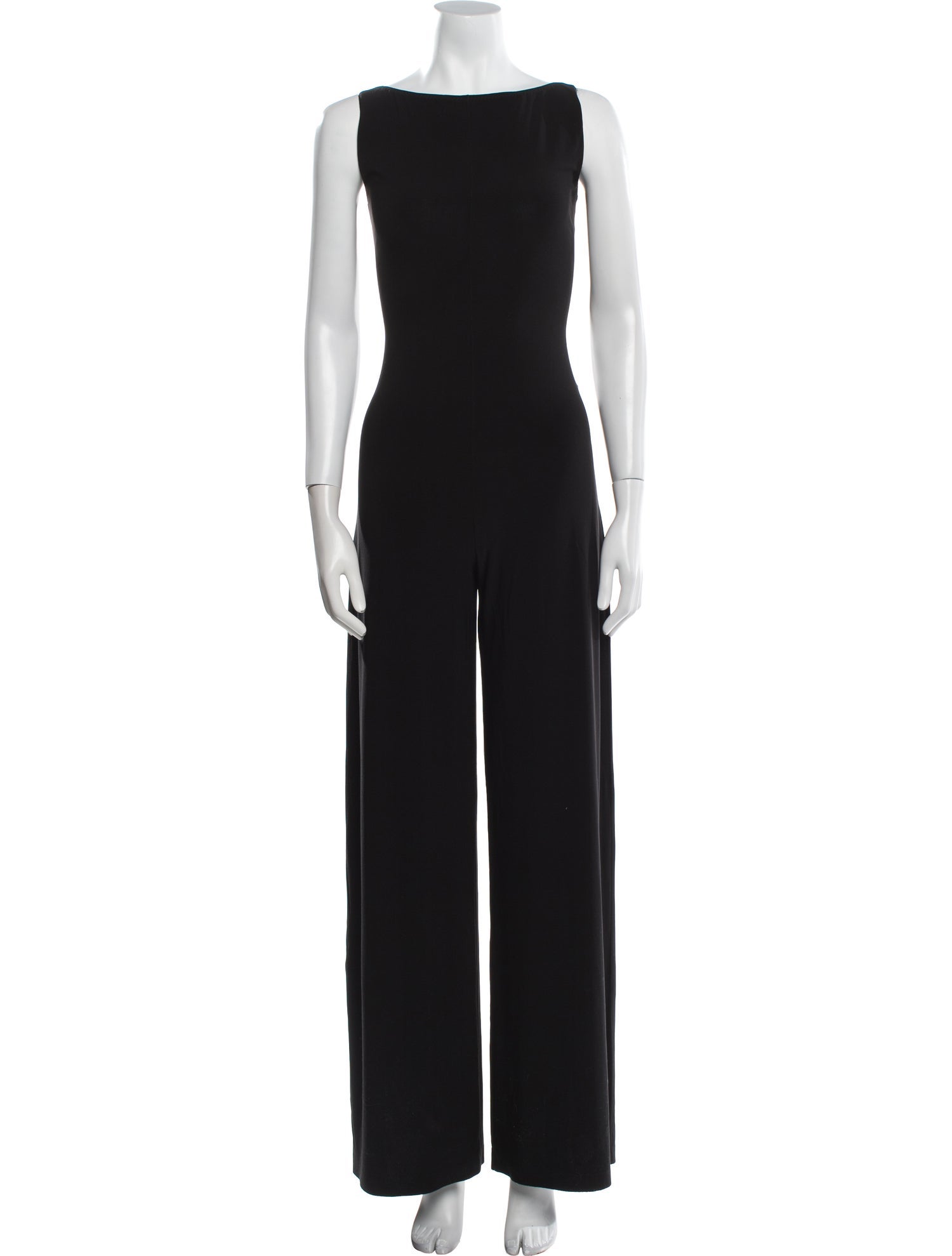 Norma Kamali Bateau Neckline Jumpsuit