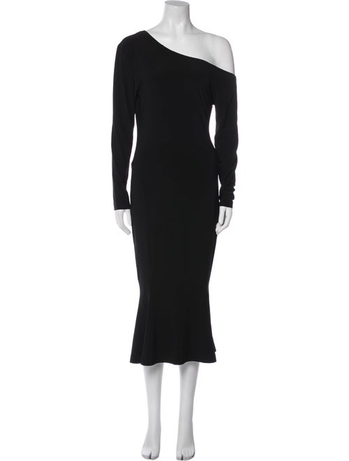 Norma Kamali One-Shoulder Midi Length Dress