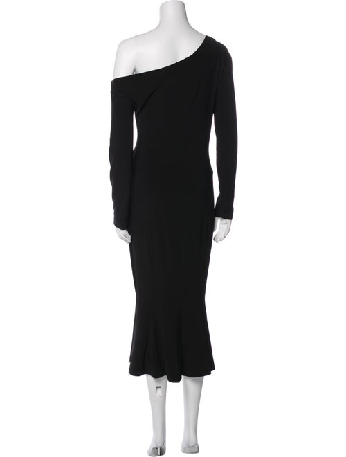 Norma Kamali One-Shoulder Midi Length Dress