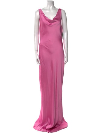 Norma Kamali Cowl Neck Long Dress