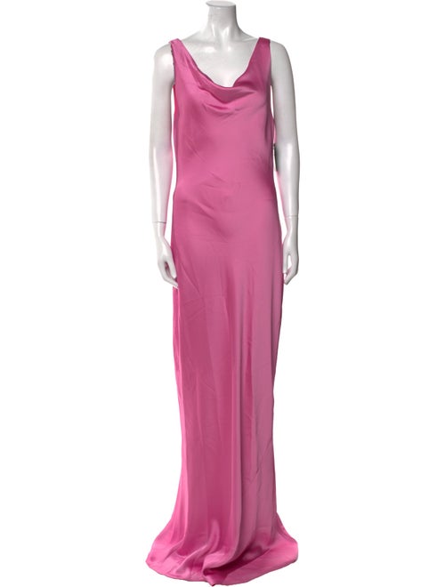Norma Kamali Cowl Neck Long Dress