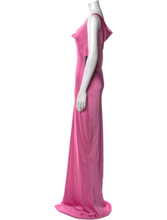 Norma Kamali Cowl Neck Long Dress