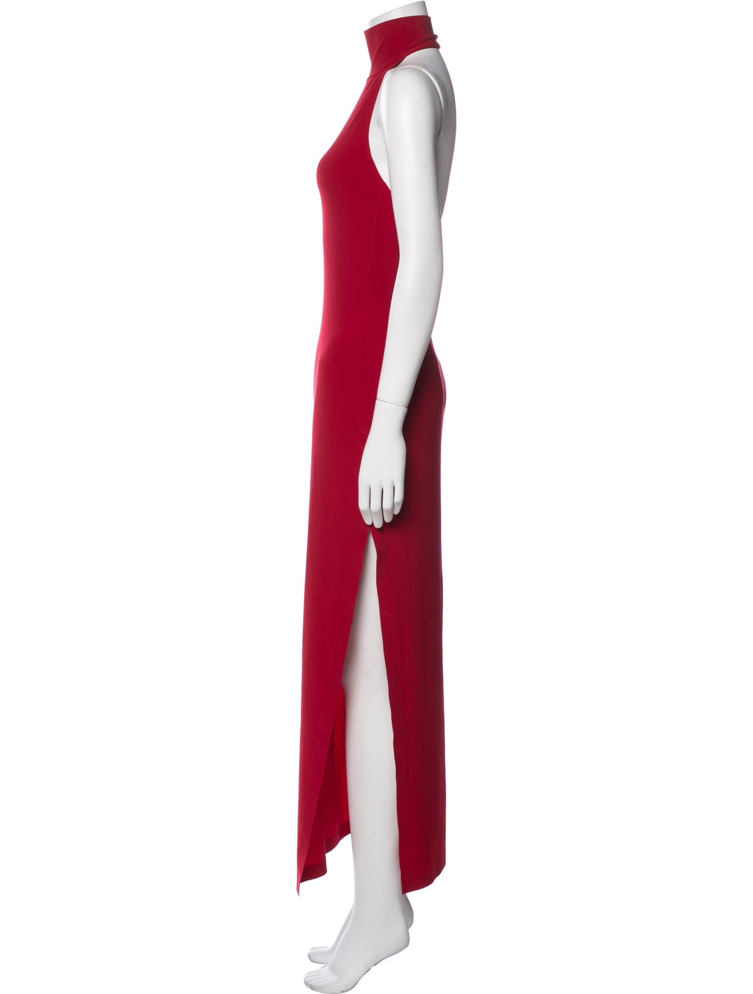 Norma Kamali Turtleneck Midi Length Dress