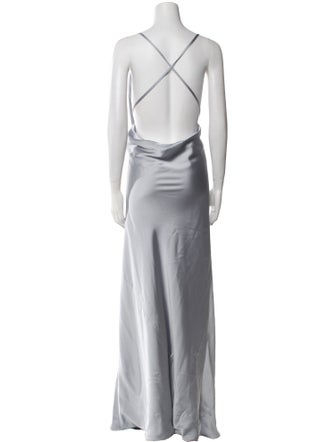 Norma Kamali Cowl Neck Long Dress