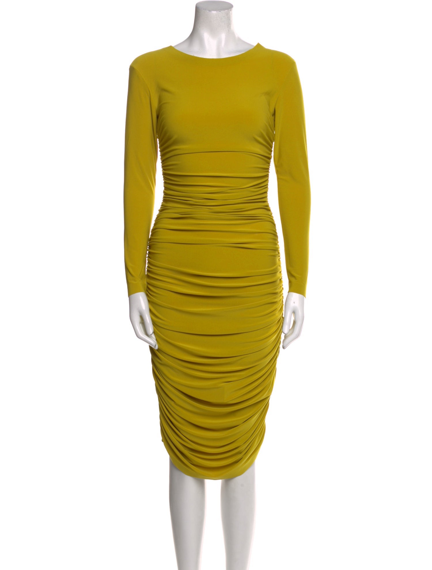 Norma Kamali Bateau Neckline Knee-Length Dress