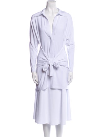 Norma Kamali V-Neck Long Sleeve Tunic