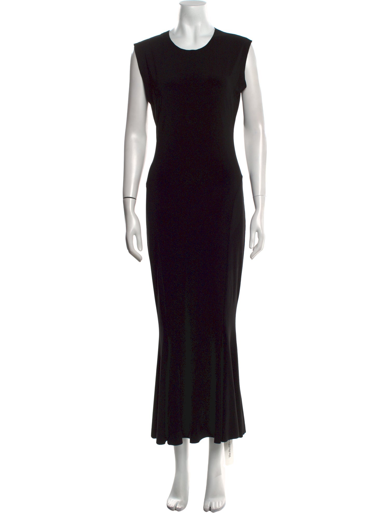 Norma Kamali Crew Neck Long Dress