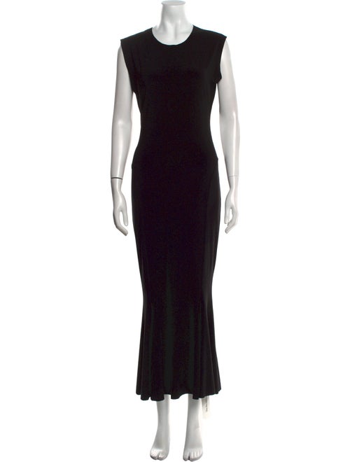 Norma Kamali Crew Neck Long Dress