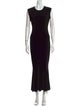Norma Kamali Crew Neck Long Dress