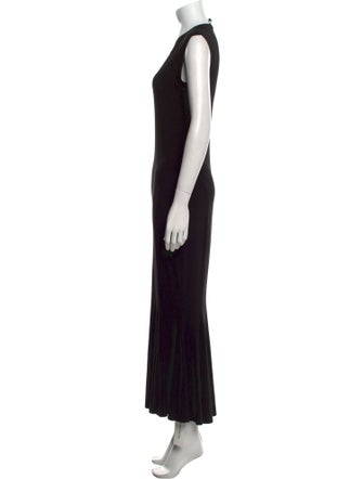 Norma Kamali Crew Neck Long Dress